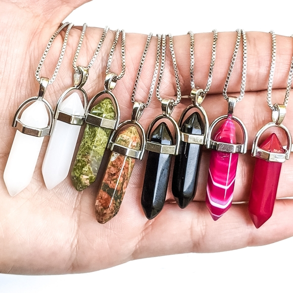 925 Sterling Silver Gemstone Necklace - Picture 6 of 8